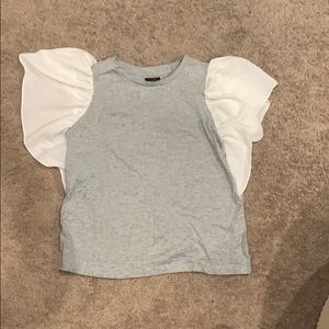 Ruffle sleeve top